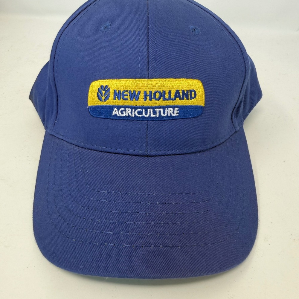New Holland Agriculture Hat Mens Blue Crown Equipment Inc Embroidered Cap Cotton